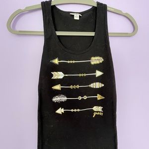 Small Black Guess Tank Top